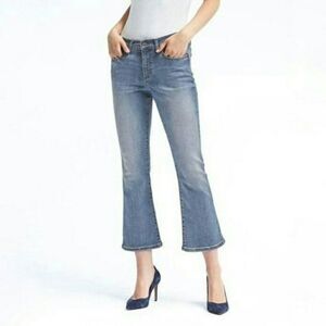 Banana Republic x Olivia Palermo Jeans Womens‎ 26 OP Crop Flare Stretch Denim